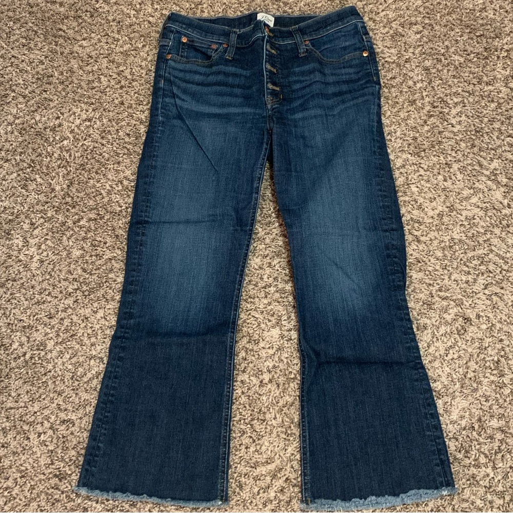 J Crew Billie Demi Boot Crop Jeans